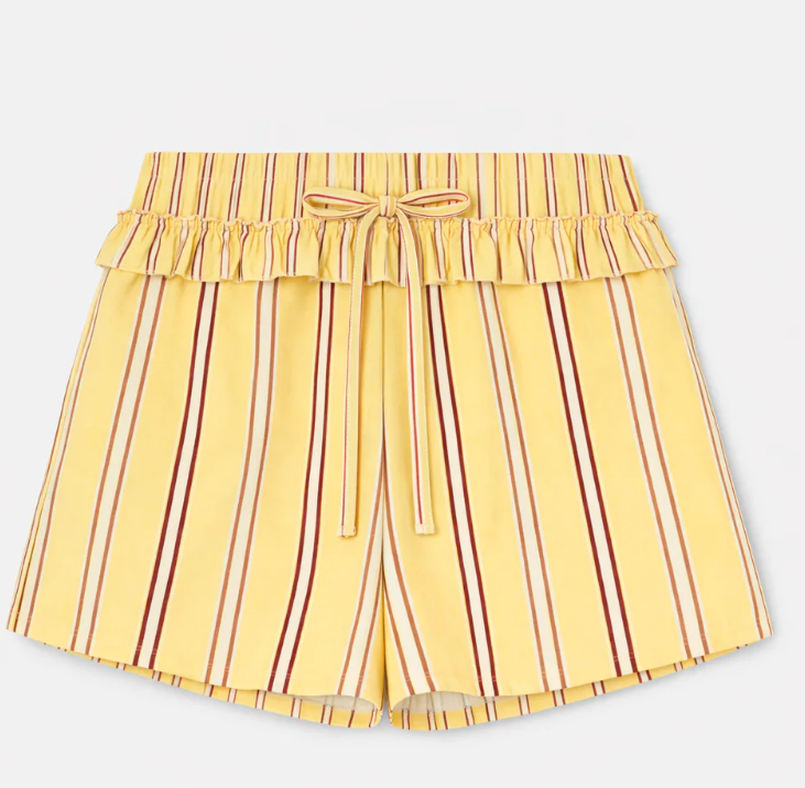 Short Laagam caos mantequilla rayas